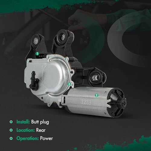 Image of SCITOO Rear Windshield Wiper Motor Replacement for 2001-2002 for for S4,2002-2003 for for S6,1998-2003 for for Wiper Motor 8L0955711B;1J6955711 4 Pins | Direct fit for 2001-2005 For Audi For Allroad Quattro|Replaces OE 8L0955711B|1J6955711G|4 Pins|Fit for Rear Wiper Motor