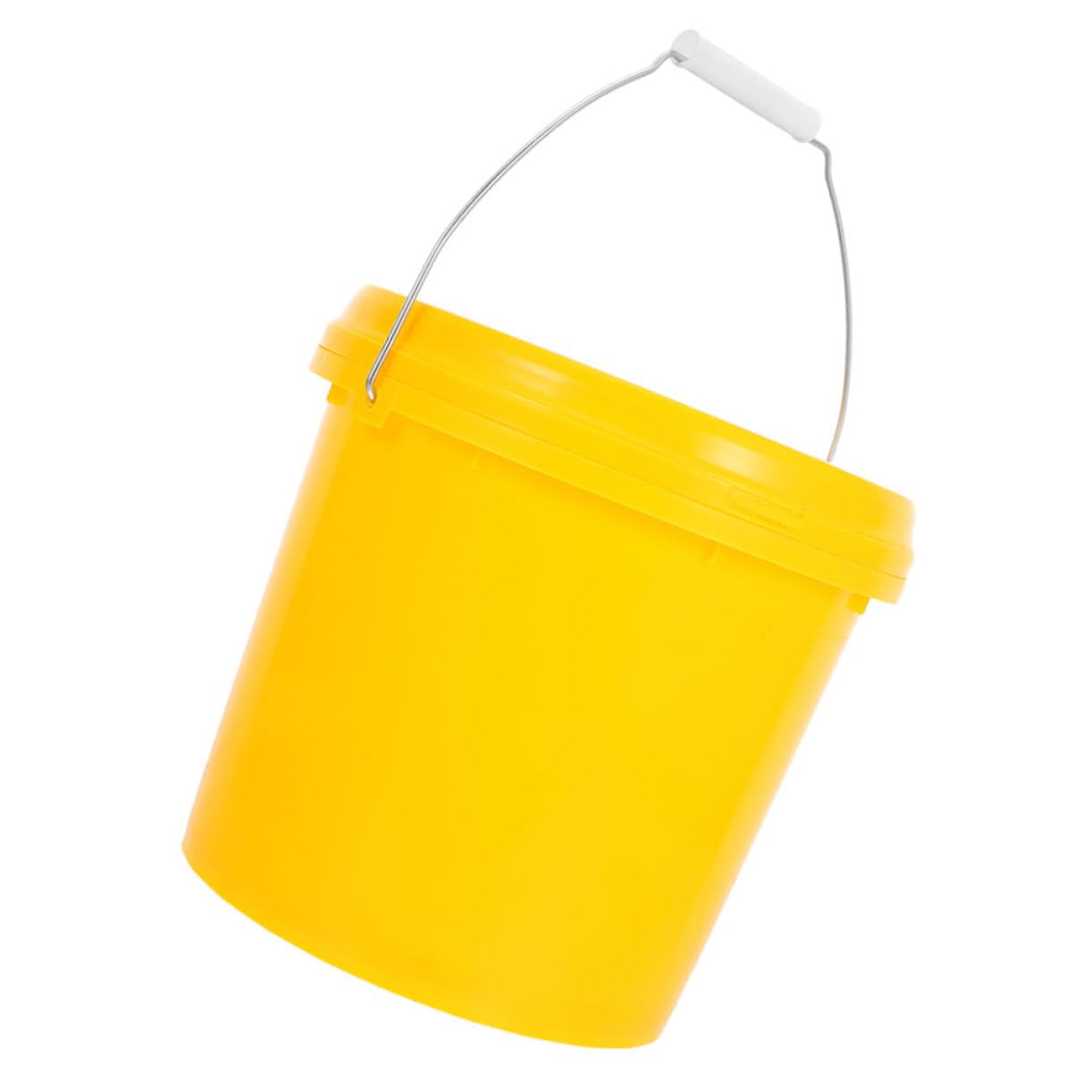 Secchio Ermetico Tondo Portatile da 5l con Manico in Pp, Coperchio a Tenuta Stagna, per Uso Domestico e Conservazione, Costruzione Rinforzata e Resistente