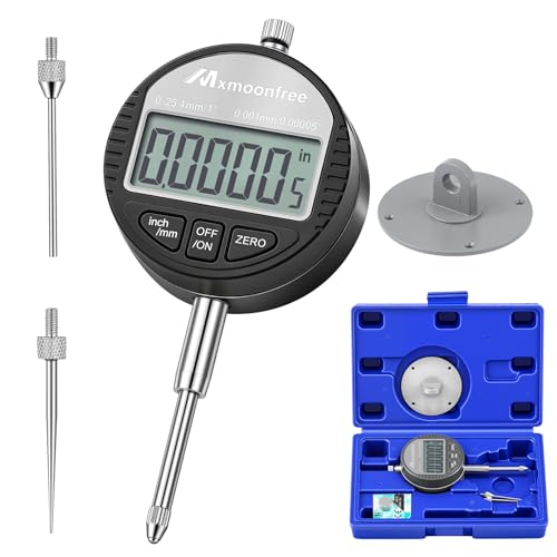 Indicateur numérique à cadran 25,4 mm avec sonde électronique et grand écran LCD