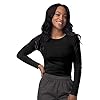 Sivvan-3-Pack-Womens-Comfort-Long-Sleeve-T-ShirtUnderscrub-Tee Sivvan Scrubs for Women - Long Sleeve Comfort Underscrub Tee 3-Pack - S85003 - Black/Dark Marl Grey/White - S