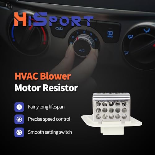 Image of HiSport HVAC Heater Blower Motor Fan Resistor RU-353 Compatible with Jeep | Wrangler 1997-2006,Cherokee And TJ 1997-2001 Replaces RU353 RU1046 4864957 3A1101 CR158