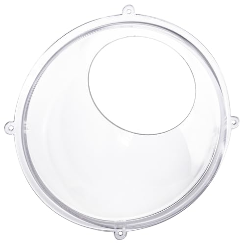 HMF 46624-22 - Estantería de pared, semiesfera acrílica, expositor de pared, 24 cm de diámetro, transparente