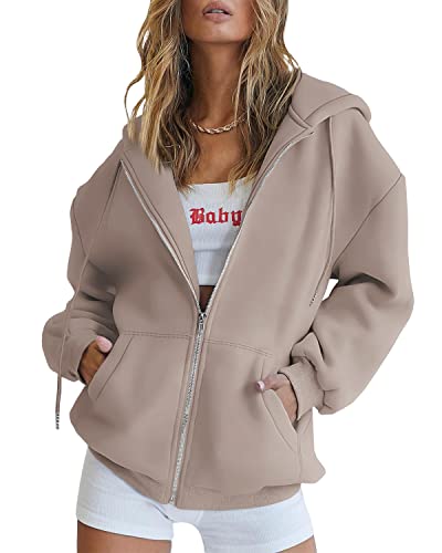 Efan Women's Hoodies 2023 Fall Jacket Teen Girls Sweater Long Sleeve Sweatshirts Casual Tops Zip Up Trendy Clothes #TOP15