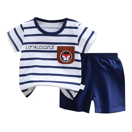 Niños de manga corta conjunto de algodón puro niñas verano ropa niño camiseta bebé bebé ropa niños ropa, Blanco, 5-6 años