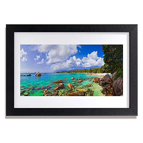 Cadre en MDF avec affiche paysage de mer Tulup pour chambre élégante