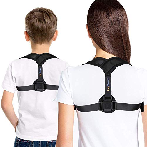LotFancy Posture Corrector for Women, Kids Over 10, Teens Under Clothes, Clavicle Brace