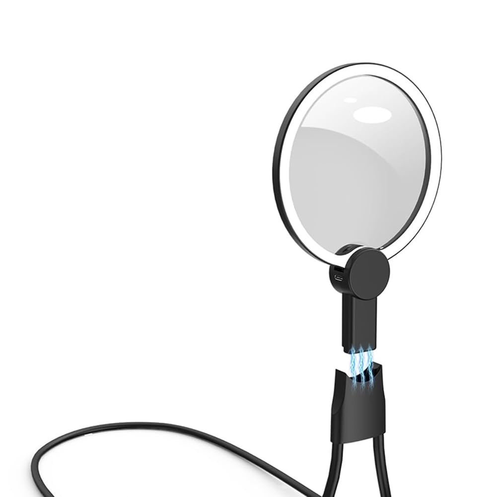 Loupe avec lumière pour la lecture 6X de 5.1 pouces avec support mains libres