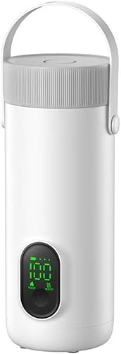 Miniatura 1 de Hervidor eléctrico de viaje, 11.8 fl oz, portátil, inalámbrico, USB, de ebullición rápida, caldera de agua de acero inoxidable, para oficina al aire