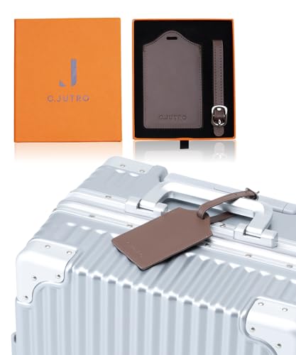 Amazon.co.jp: 【本革×プライバシーカバー付き】 ネームタグ 荷物タグ