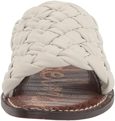 Sam Edelman Women's Griffin Flat Sandal, Bright White, 8 | Image 1