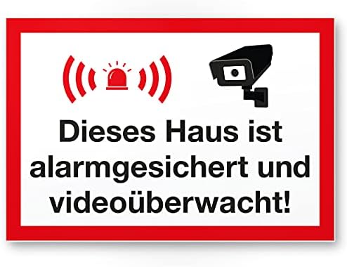 HB-Druck Aufkleber Achtung Audio- und Videoüberwachung Aufkleber HB-Druck Aufkleber Achtung Audio- und Videoüberwachung Aufkleber