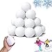 juxia Lotta di Palle di Neve al Coperto con Palle di Neve per Bambini, Palle di Neve Finte di Peluche Bianche, Palle di Neve Giocattolo per Giocare al Chiuso O All'aperto (20PCS)