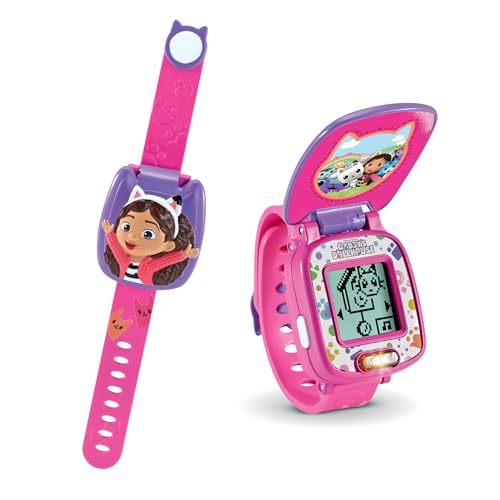 VTech   Reloj ¡Hora de Miniaturizarse! La casa de muñecas de Gabby, Juguete Niños +3 años, Aprende Vocabulario, Números, Figuras, Estimula la Curiosidad, Versión ESP