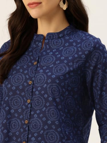 Image of Printed Mandarin Shirt - Casual & Chic (S-3XL)