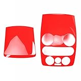 Interior Center Console Dashboard AC & CD Panel Trim Cover for Volkswagen Beetle Accessories 1998-2003, ABS Plastic Air Conditioner CD Panel Trim, Interior Accessories Trim Decoration，Red