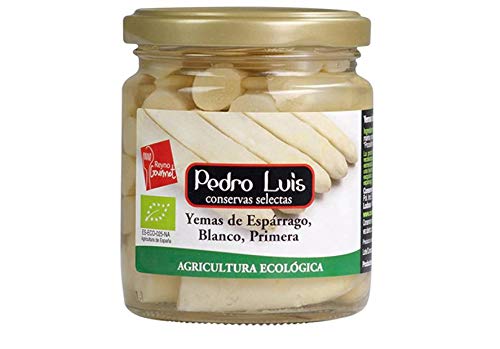 Yemas de espárragos blancos de cultivo ecológico frasco 135 g neto escurrido