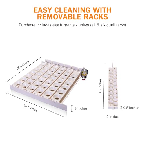 Little Giant Automatic Egg Turner 6300 w Quail Rails - Thumbnail 4