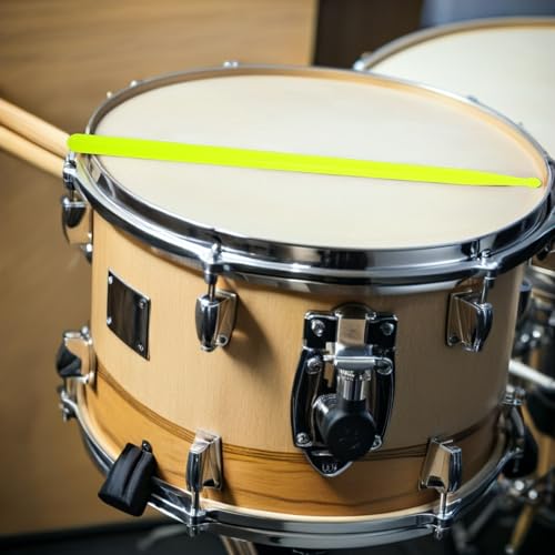Baquetas de plástico antideslizantes ABOOFAN, 1 par con mango verde claro para práctica en batería, adecuadas para jazz y baterías electrónicas miniatura 6