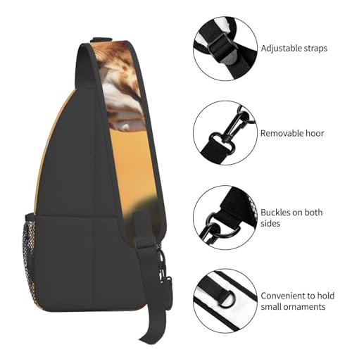 Bolso cruzado de pecho para hombre tipo sling negro miniatura 5