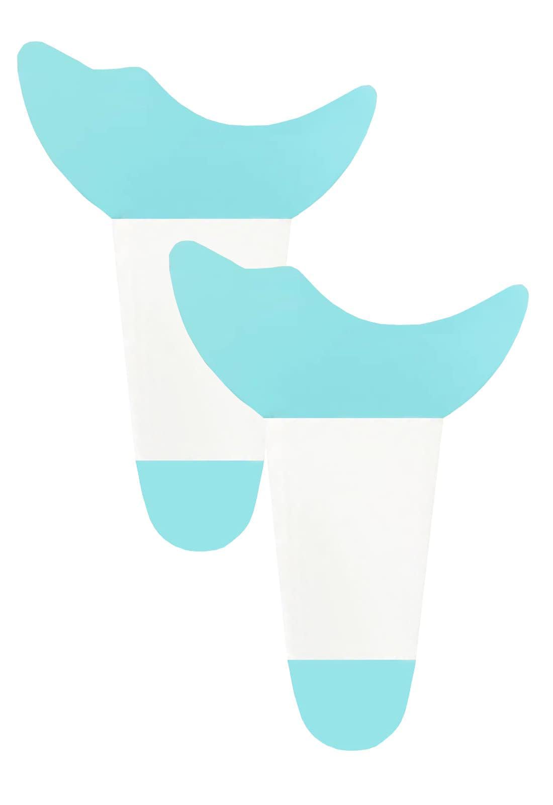 ALMEKAQUZ 2 Pcs Eye Makeup Tool, Eyelash Eyeshadow Silicone Auxiliary Protection Tool, Multi-functional Eyeliner Aid,Reusable Makeup Tool,Suitable for Professional Makeup Artists Beginners