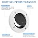 UASAM 3876-3 Boat Self-Bailing Cockpit Mounted Scupper Valve Kit, Cockpit Scupper Valve Include 2-7/8 inch Rubber Flapper Valve and 1 1/2 inch Gasket Replacement - 2 Set