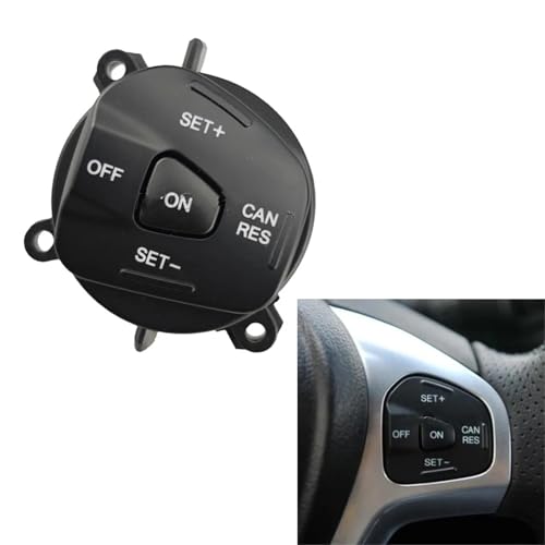 Boutons commande volant Ford Fiesta MK7 avec rétroéclairage rouge - 4