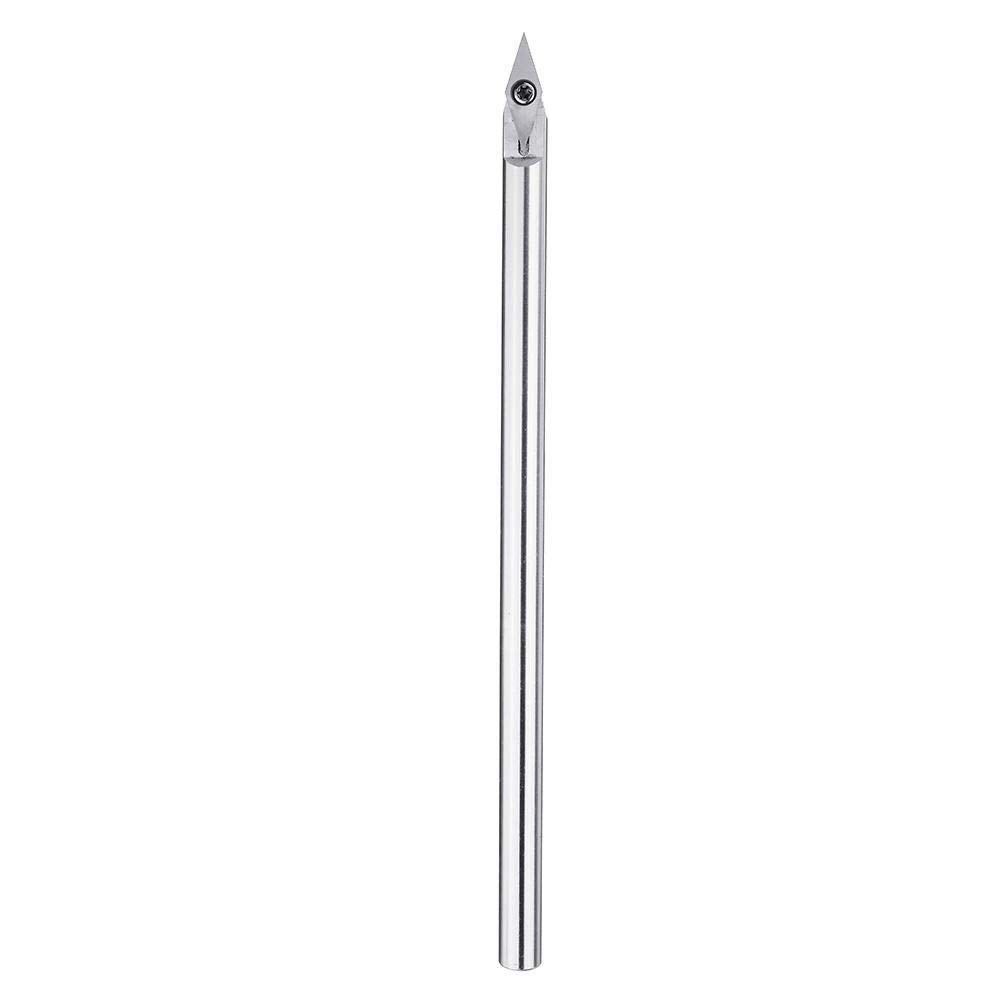 Ciseau de tournage à bois anti-affûtage à insert diamant 10x28mm pour creusage