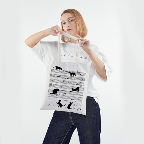 Bolso Tote Nota Musical PWHAOO para Mujer miniatura 3