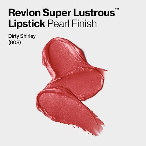 Image of Revlon Super Lustrous Lipstick, Creamy Formula For Soft, Fuller-Looking Lips, Moisturized Feel, 808 Dirty Shirley, 0.15 oz (Pack of 2)