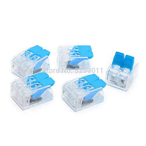 Gimax 200PCS Quickly Wire Connector PCT-415 412 413 LED splice Compact Splicing Universal Splitter Terminal Cable Assortment kit - (Color: Orange)