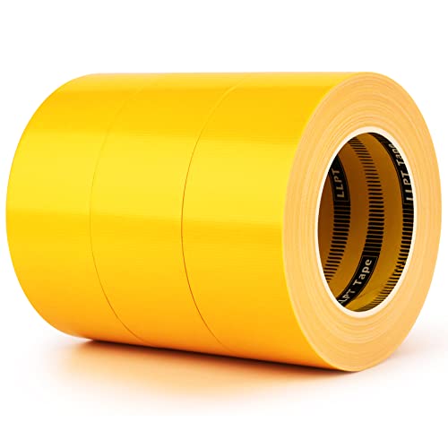 LLPT Duct Tape Industrial Grade 3 Pack 2" x 35 Yards Each Roll, Yellow