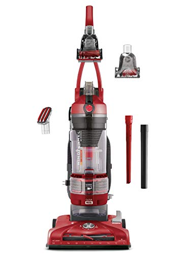 Hoover T-Series WindTunnel Pet Rewind Bagless Corded Upright Vacuum UH70214PC, Red