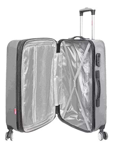 Conjunto De Mala Viagem Wilson Rígida Abs 4 Rodinhas 360º