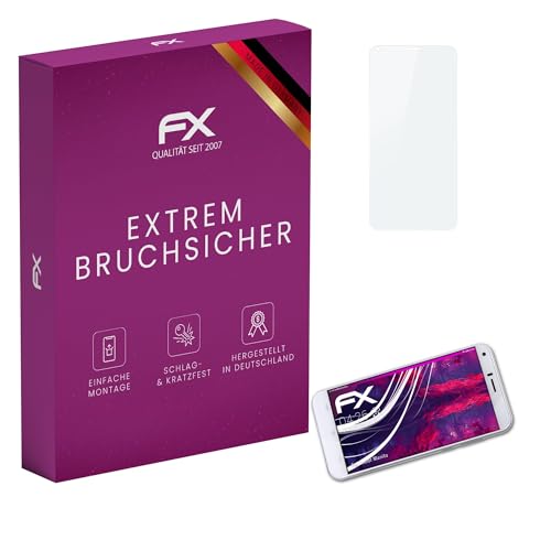 atFoliX Plastic Glass Protective Film compatible with Cubot Manito Glass Protector, 9H Hybrid-Glass FX Screen Protector