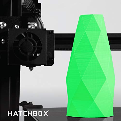 Image of HATCHBOX 3D PLA-1KG1.75-802C PLA 3D Printer Filament, Dimensional Accuracy + /- 0.05 mm, 1 kg Spool, 1.75 mm, Neon Green