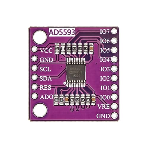 Convertisseur AD5593 programmable 12 bits avec 8 canaux i2c pour acquisition