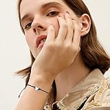 nuoshen 2 pcs Pinky Promise Bracelets, Adjustable Handmade String Rope Relationship Bracelets Friendship Couple Distance Matching Bracelet Valentine's Day Gift for Women Mother Daughter - Image 6