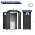 JY QAQA 5x3 FT Metal Outdoor Garden Storage Shed, Waterproof Metal Garden Sheds with Window and Lockable Double Door, Weather Resistant Steel Tool Storage House Shed for Patio, Lawn Gray