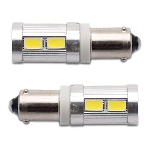 MASO 2 piezas H6W 10LED DRL luz lateral F30 F31 luces de freno de coche, luz trasera, xenón, blanco, Canbus BAX9S 433 434 300LM