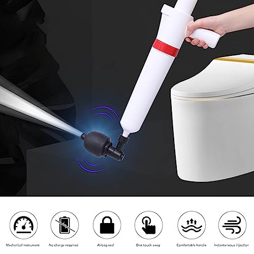 Hogedruk Luchtafvoerblaster, Krachtige en Efficiënte Antislip Verstelbare Toiletplunjer met Stoppers voor de Badkamer - Image 6