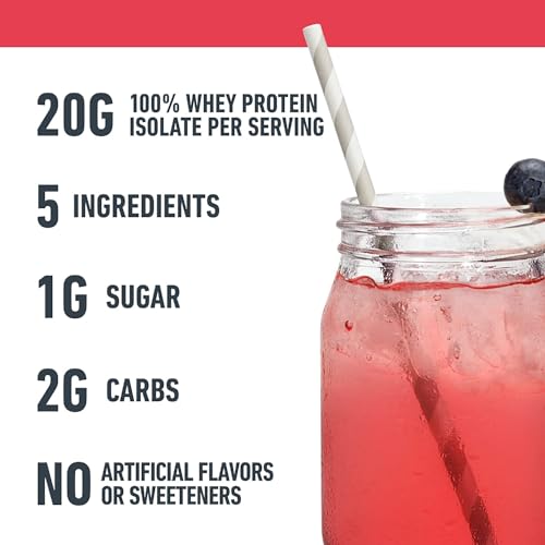 Isopure 1085335 Protein Powder, Clear Whey Isolate Protein, Post Workout Recovery Drink Mix thumb #4