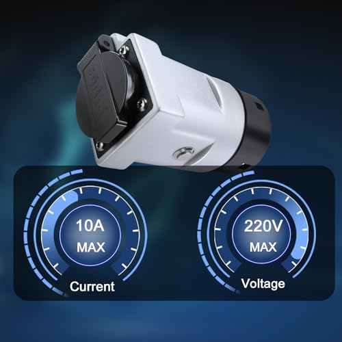 GUWIEYG V2L Adapter Kompatibel mit Smart, 10A 220V Fahrzeug-Ladeadapter, Passend für Smart #1,#3, Typ 2-Entlader