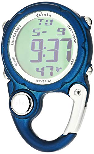 clip on digital watch - Dakota Digi Clip Mini Watch, Dark Blue, 30963, One Size