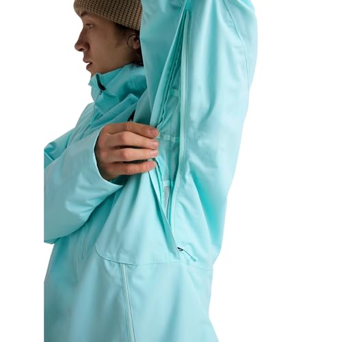 Burton Men&rsquo;s Reserve 2-Layer Insulated Jacket &ndash; Waterproof Winter Snowboard Jacket with Helmet Compatible Hood &ndash; Light Teal, X-Large