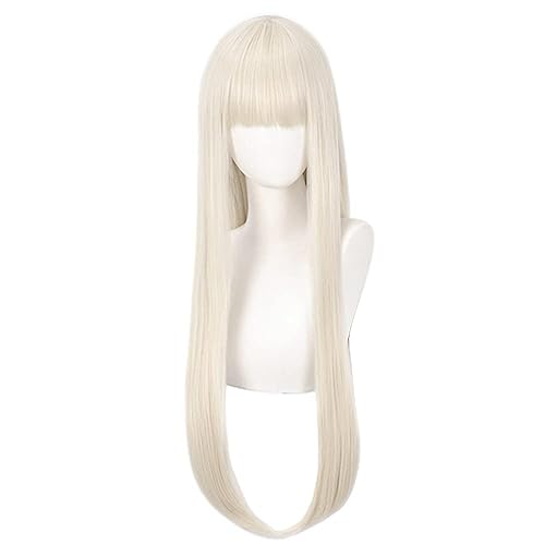 Miniatura 5 de Runa - Peluca larga de anime para cosplay, peluca linda para fiesta de Halloween, color beige