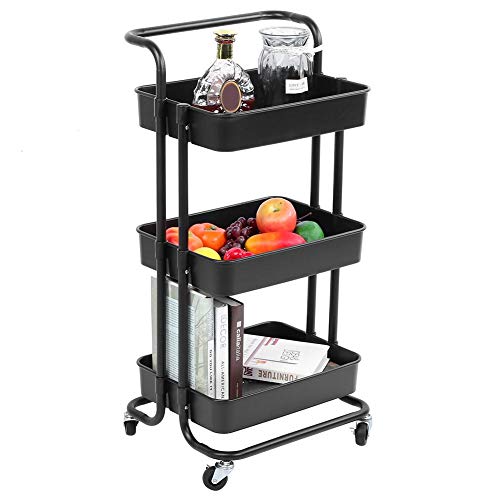 Carrinho organizador de carrinho, carrinho de cozinha carrinho de artesanato, para banheiro de cozin