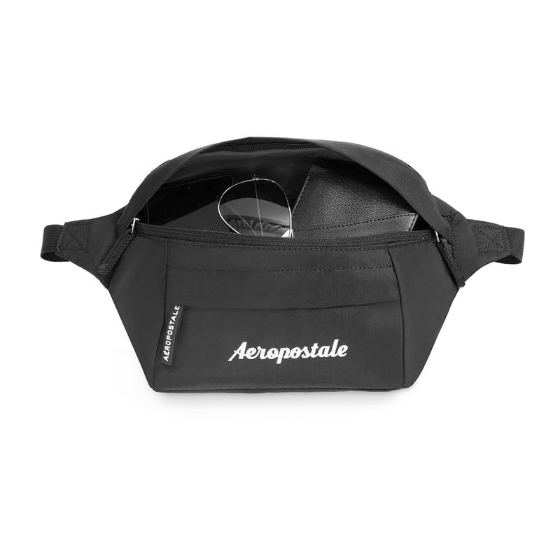 Image of Aeropostale Arbor Unisex Waist Pouch Bags & Cases - Black