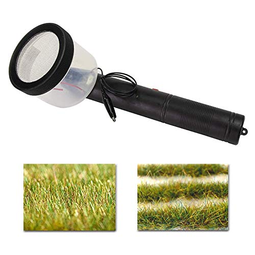 Kit di Floccaggio Applicatore Statica Mini Macchina di Floccaggio ABS con Manico AntiderRapante per Fai Da Te Tavolo di Sabbia di Modellazione Scenica