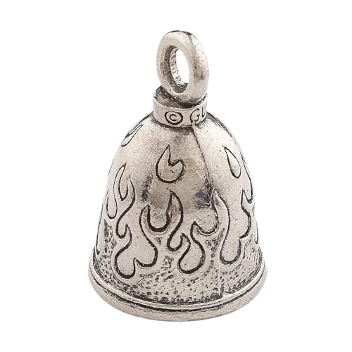 Image of Guardian Bell Good Luck Bell w /Keyring & Black Velvet Gift Bag | Motorcycle Bell | Lead-Free Pewter | Made in USA
