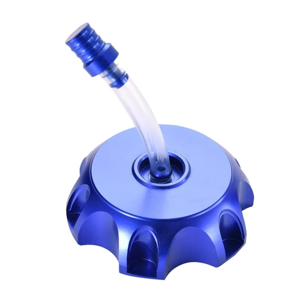 Tappo Serbatoio Carburante per Moto da 50 Mm con di Sfiato per ATV E(Blue-Aluminum)